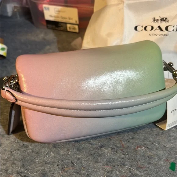 Coach Pink and Green Crossbody Bag with Ombré Design - Picture 3 of 4